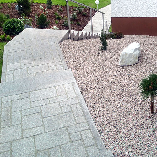 Granit Pflastersteine Garten Stein Natur Bau Weg 7/9cm 1000kg BigBag Palette 